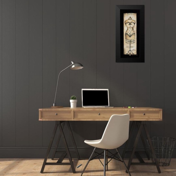 Poloson Kimberly 12x24 Black Modern Framed Museum Art Print Titled Paris No. 349 - Picture 2 of 8